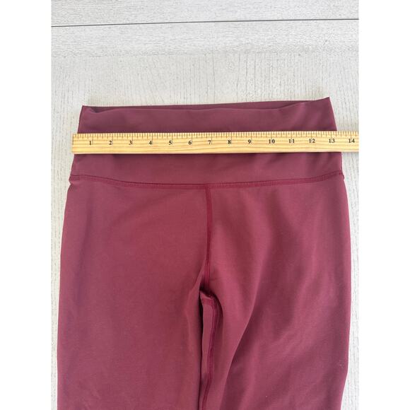 Fabletics Powerhold Maroon Red Leggings Athleisure - Picture 4 of 5